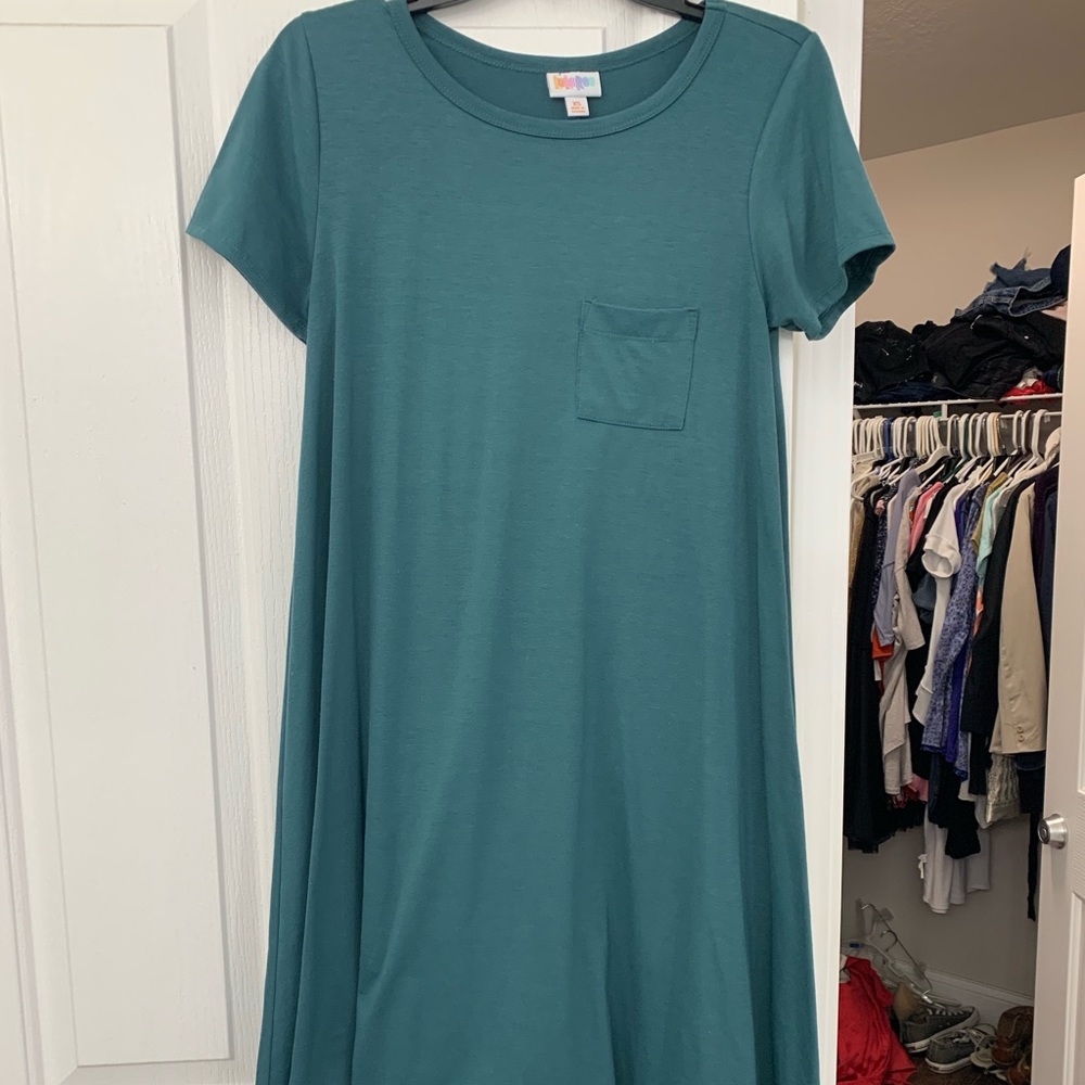 Lularoe xs green teal Carly